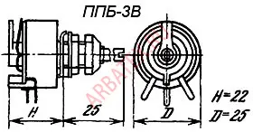 ППБ-3В-3вт 4.7 кОм фото 2 ППБ-3В-3вт 4.7 кОм фото 2