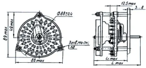 ПЩ-23П1Н1 переключатель щеточный фото 3