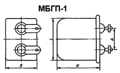 МБГП-1 1600в 3.9 мкф фото 3