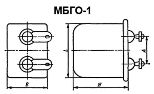 МБГО-1 160в 30 мкф фото 3