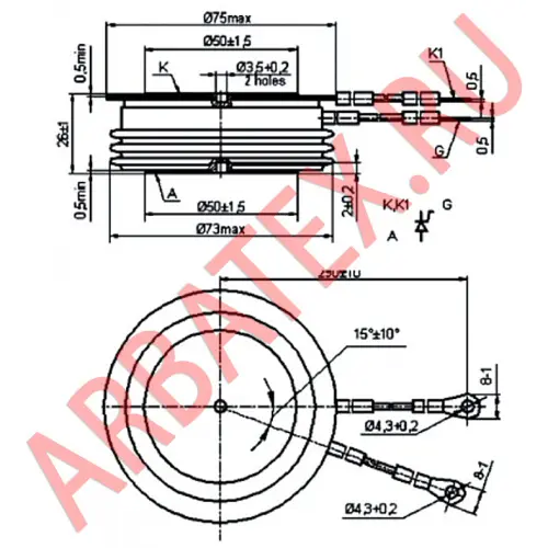 ТБ253-800-11-741 тиристор фото 3